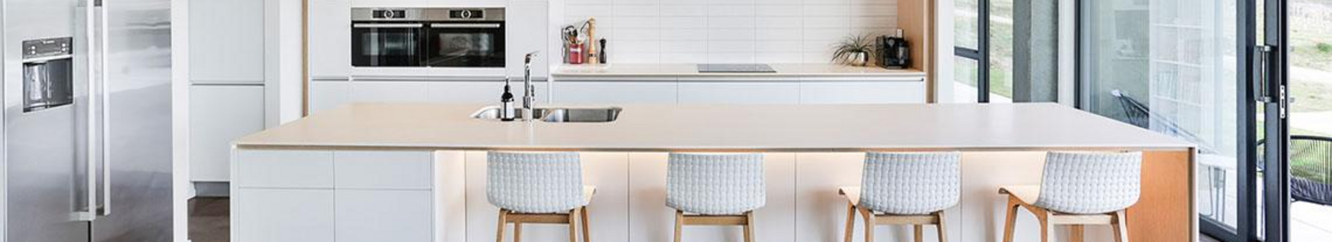 Light, bright kitchen designed by Nigel Molloy Joinery 