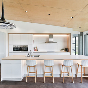 Minimalist Large Galley Shaped Kitchen by Nigel Molloy Joinery LTD